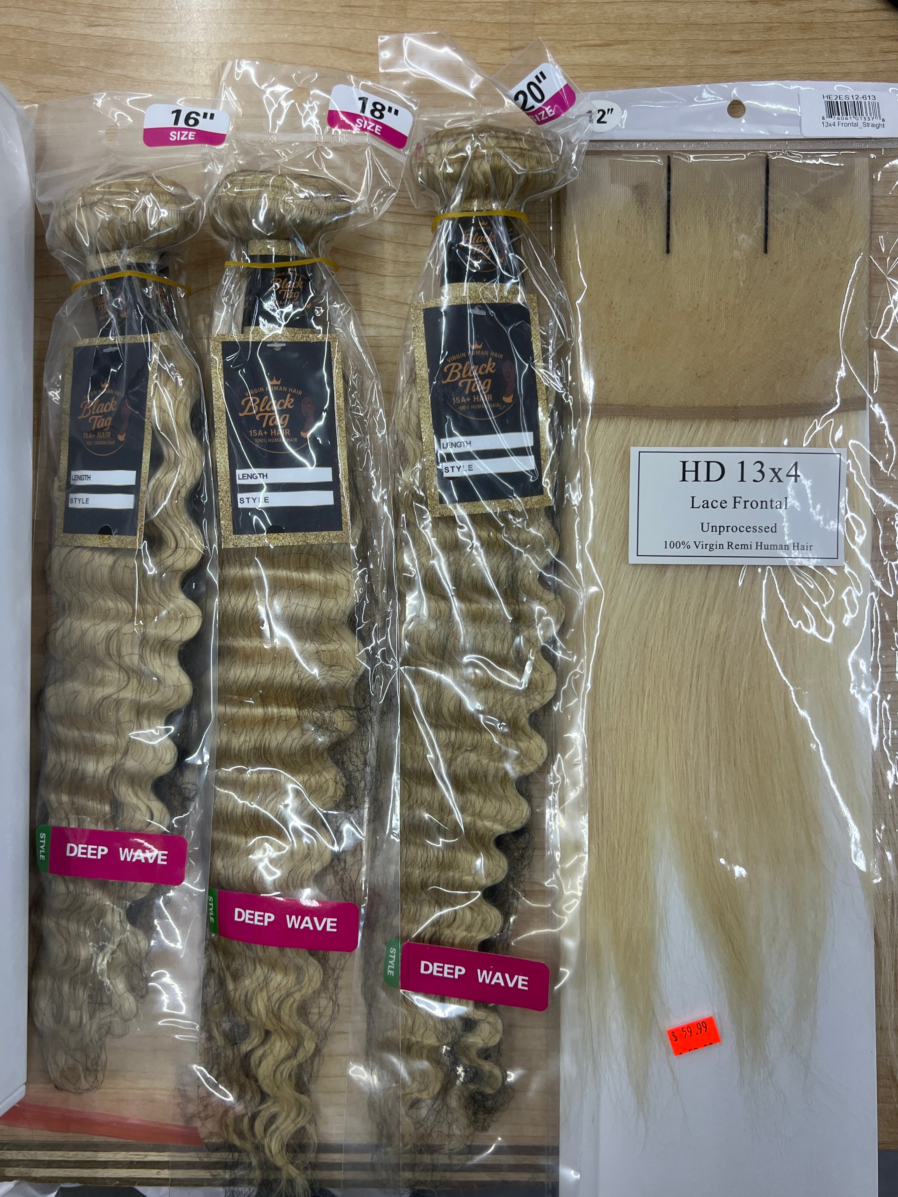 16”18”20” deep and 13x4 s 12”