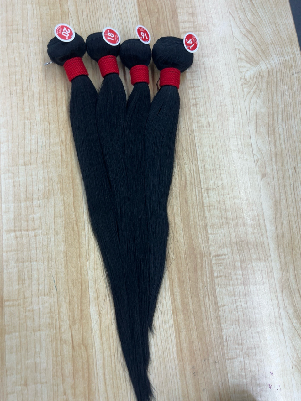 red tag 4 bundle deal 100% human hair natural black