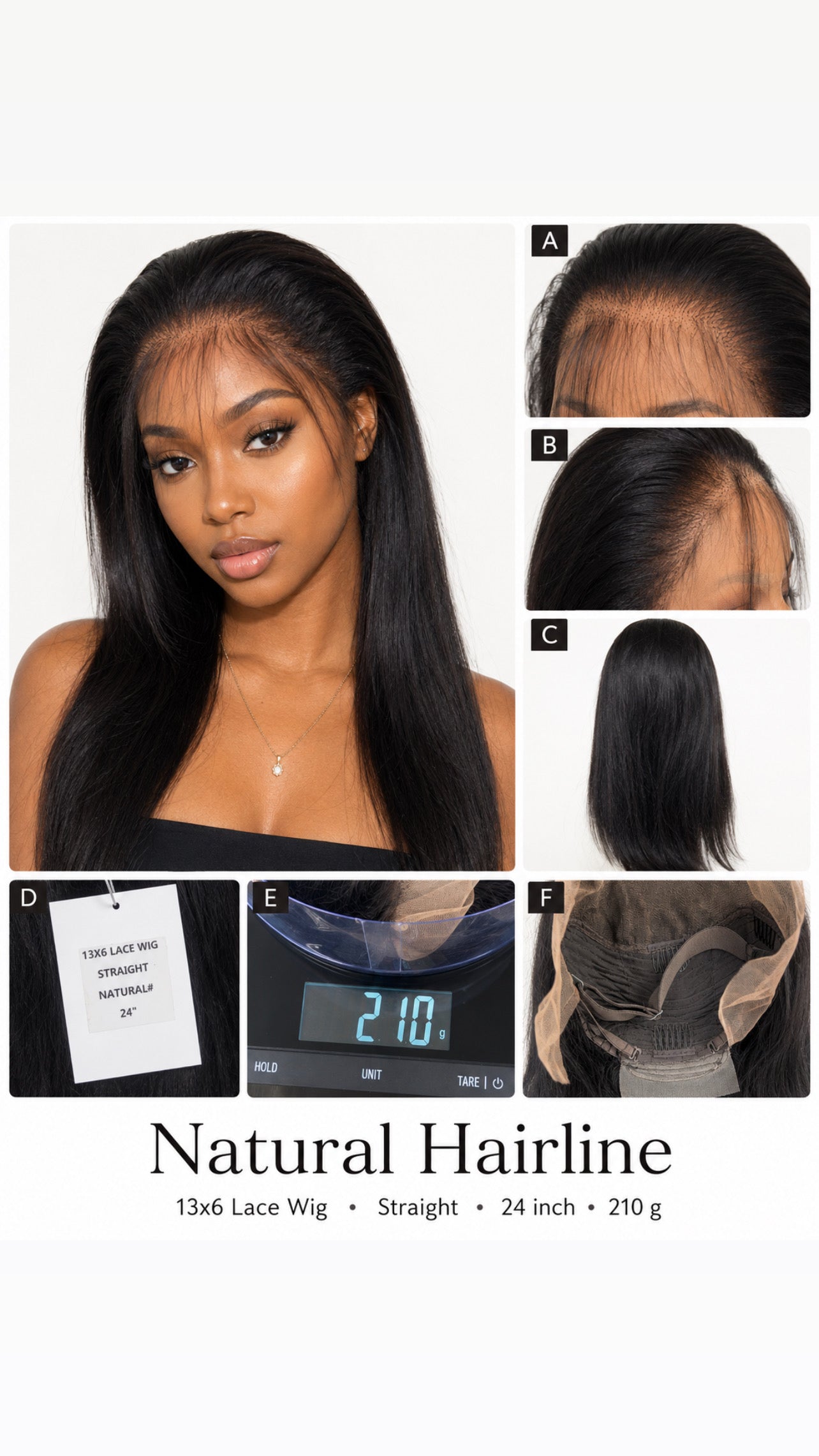 100% human hair wigs 13x6 straight body wave deep wave