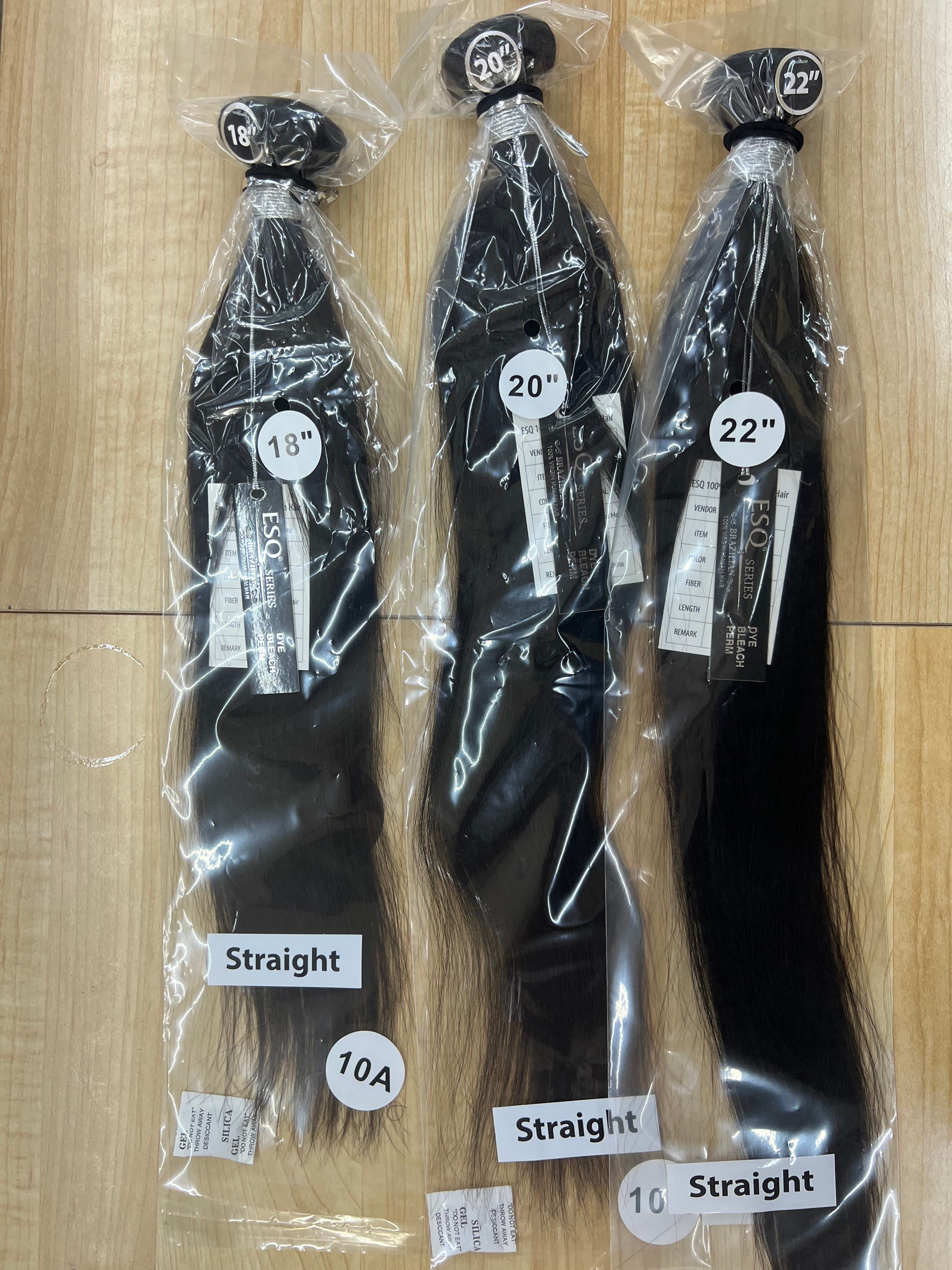 100% human hair 18”20”22”
