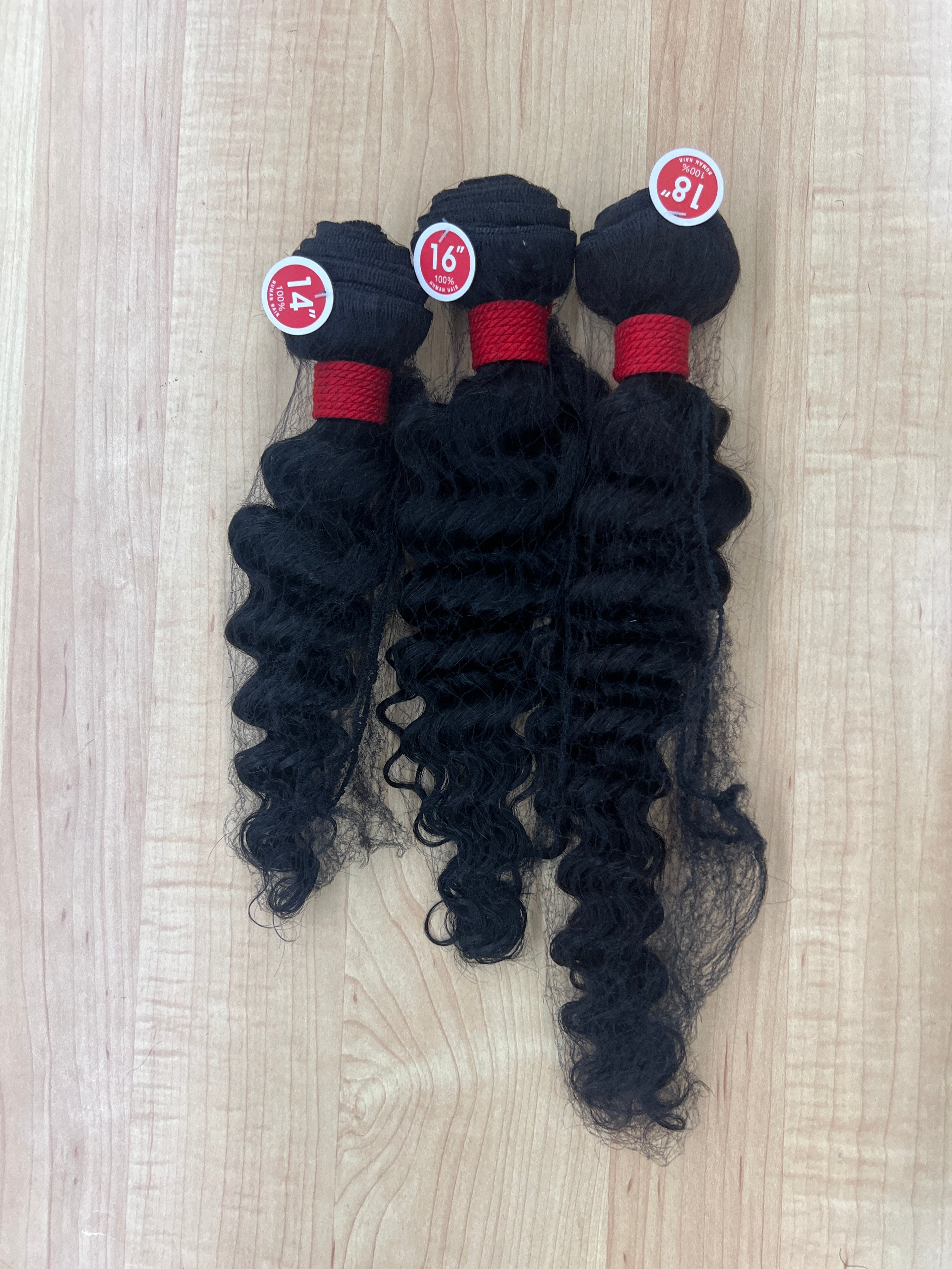 RED TAG 100% HUMAN HAIR STRAIGHT BODY WAVE DEEP WAVE