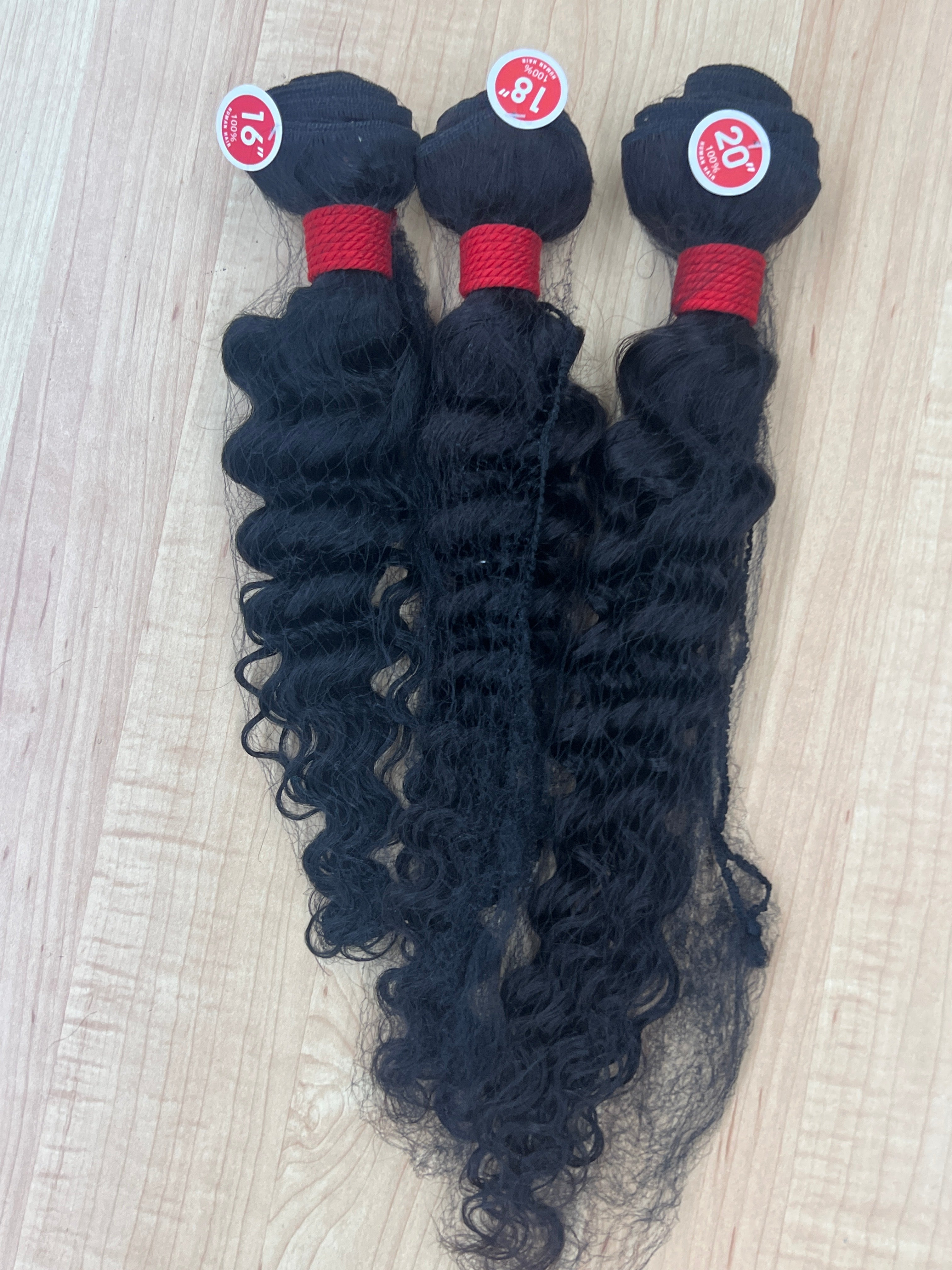 RED TAG 100% HUMAN HAIR STRAIGHT BODY WAVE DEEP WAVE