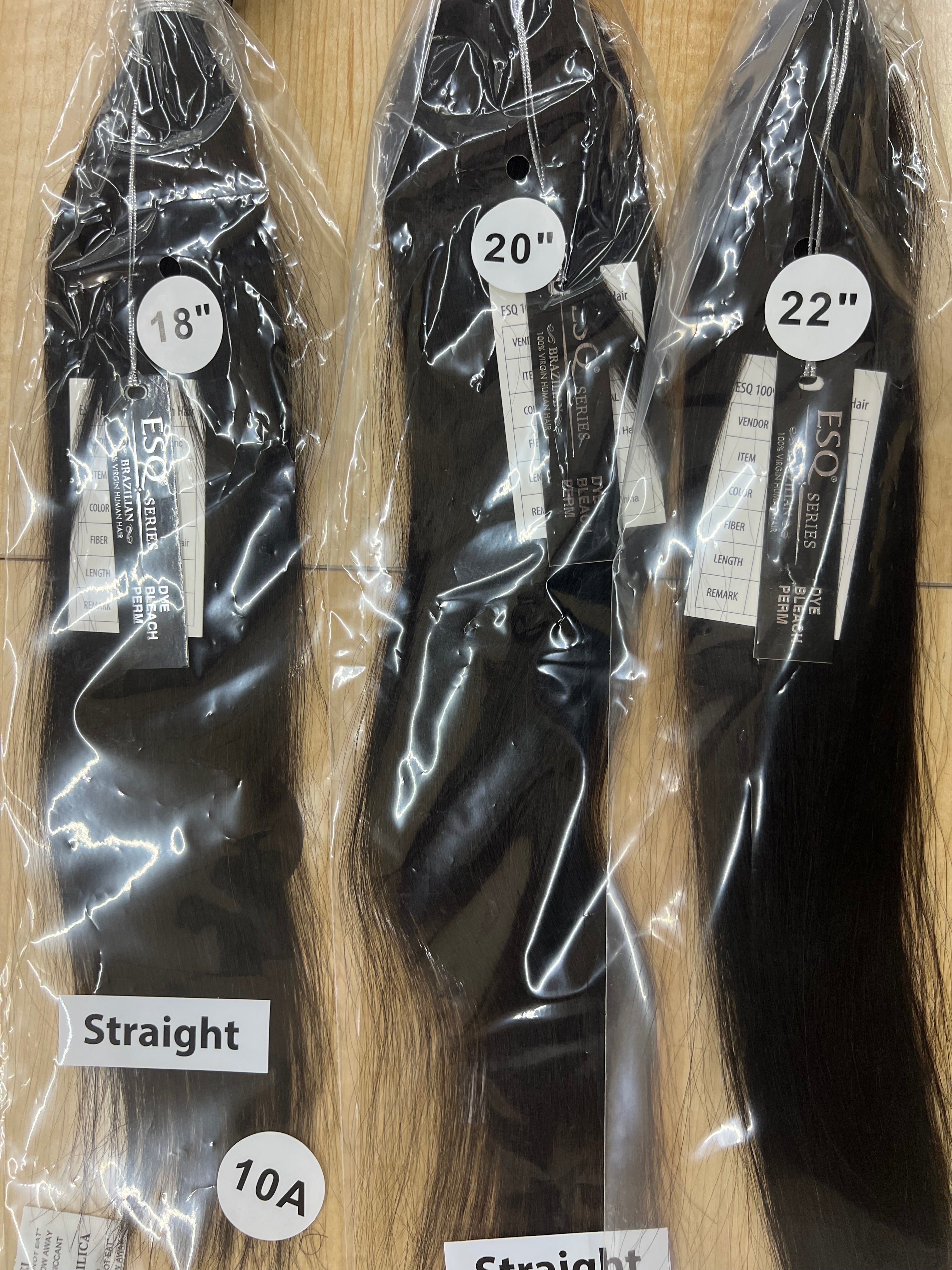 100% human hair 18”20”22”