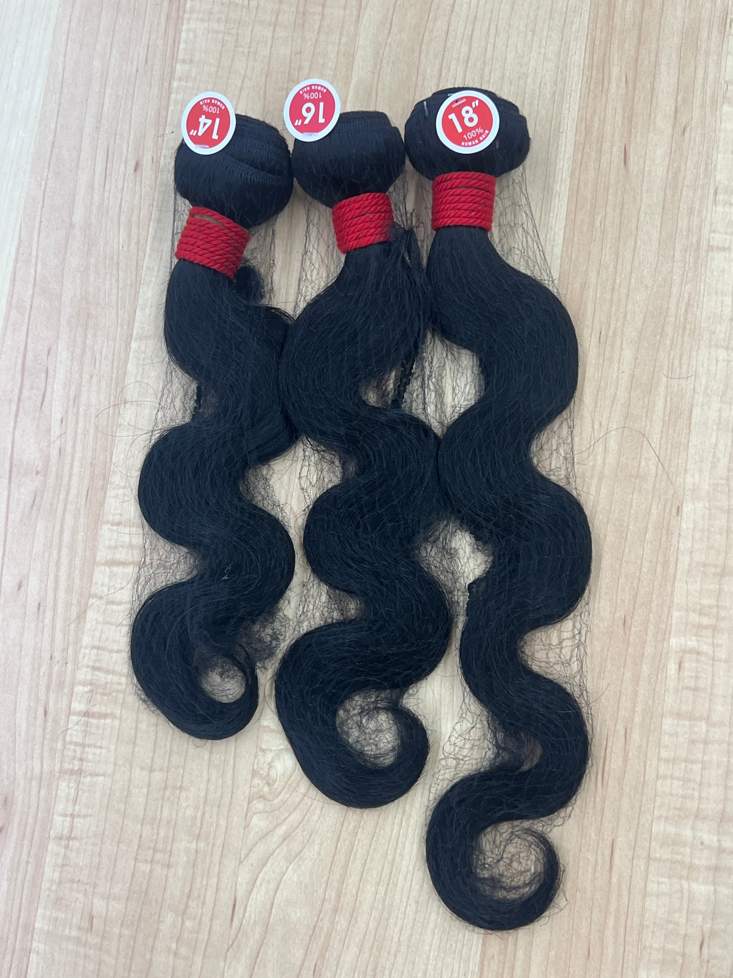 RED TAG 100% HUMAN HAIR STRAIGHT BODY WAVE DEEP WAVE