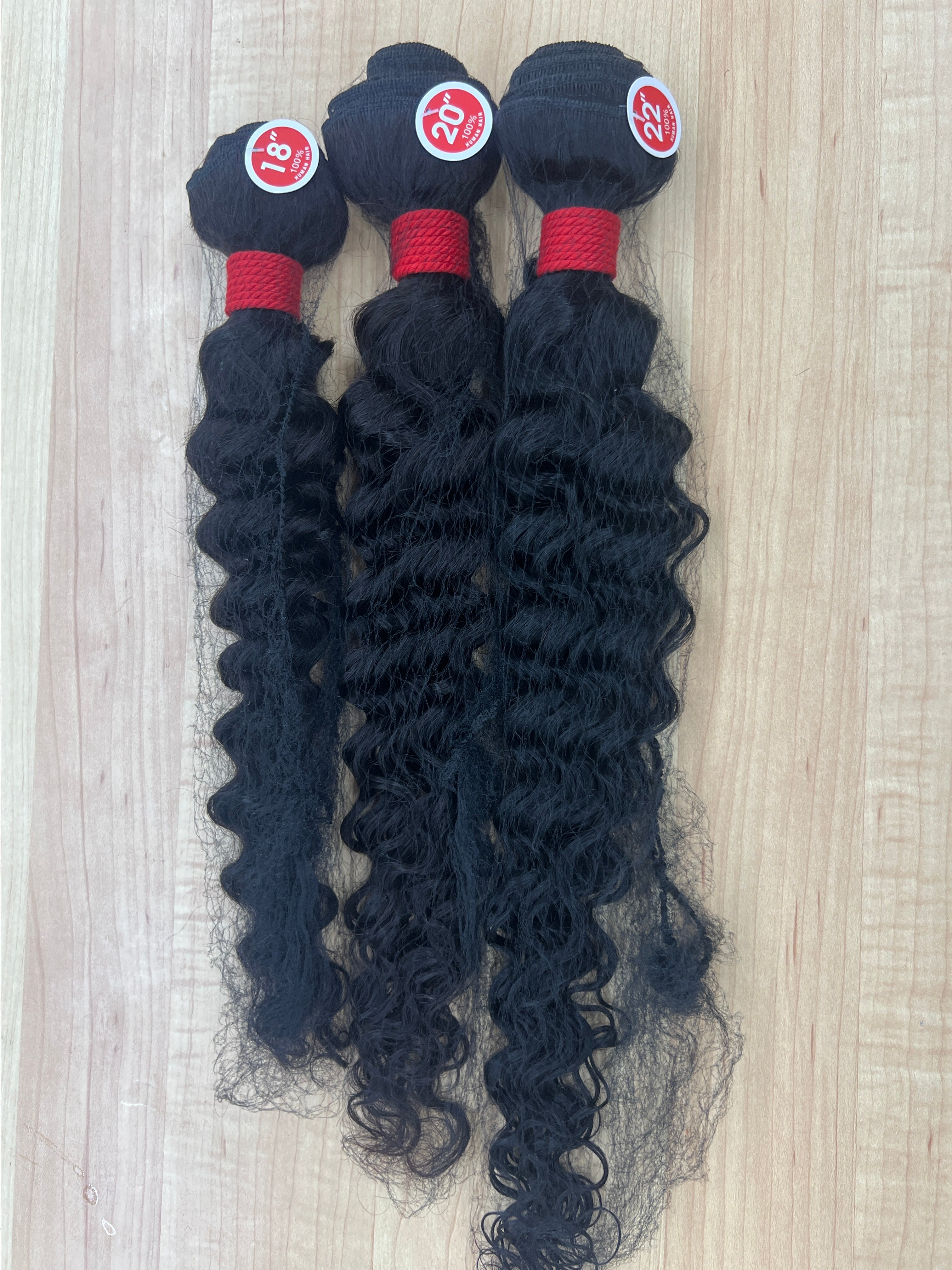 RED TAG 100% HUMAN HAIR STRAIGHT BODY WAVE DEEP WAVE