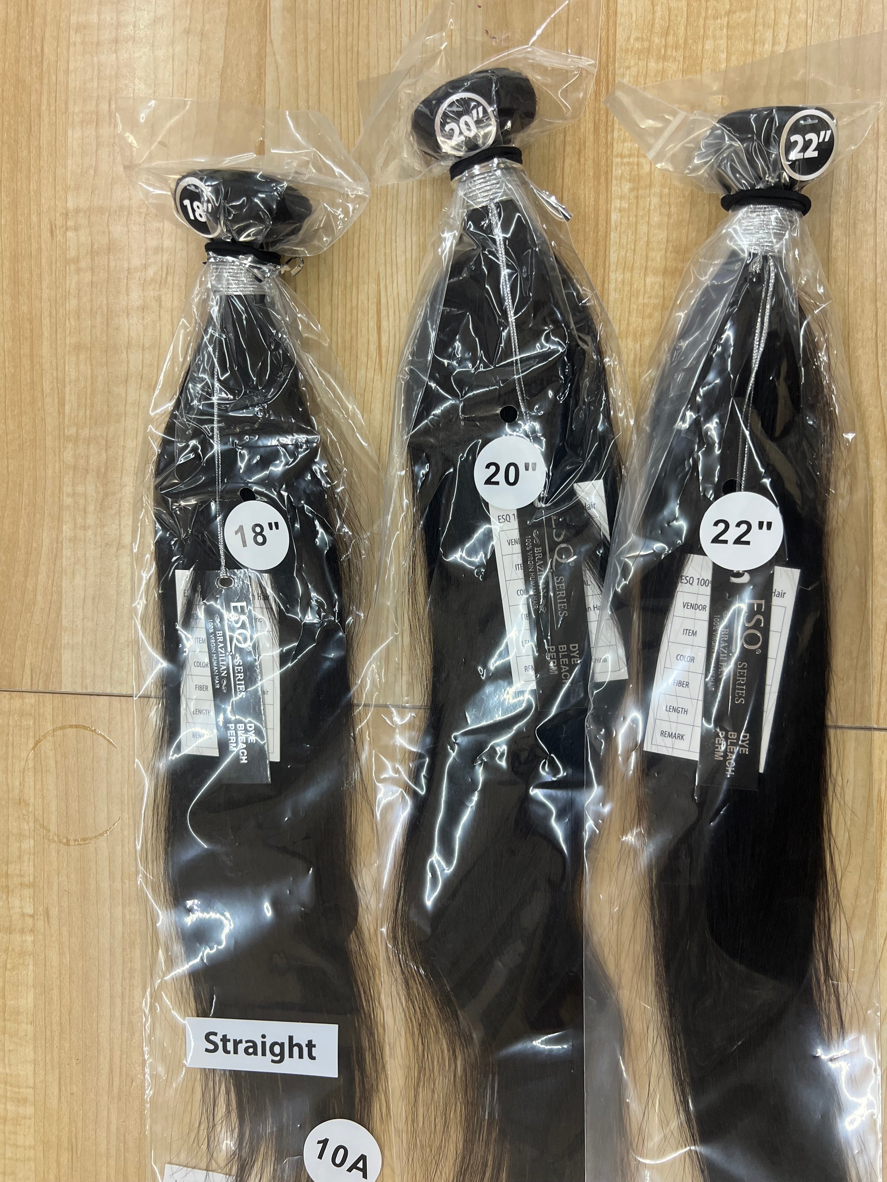 100% human hair 18”20”22”