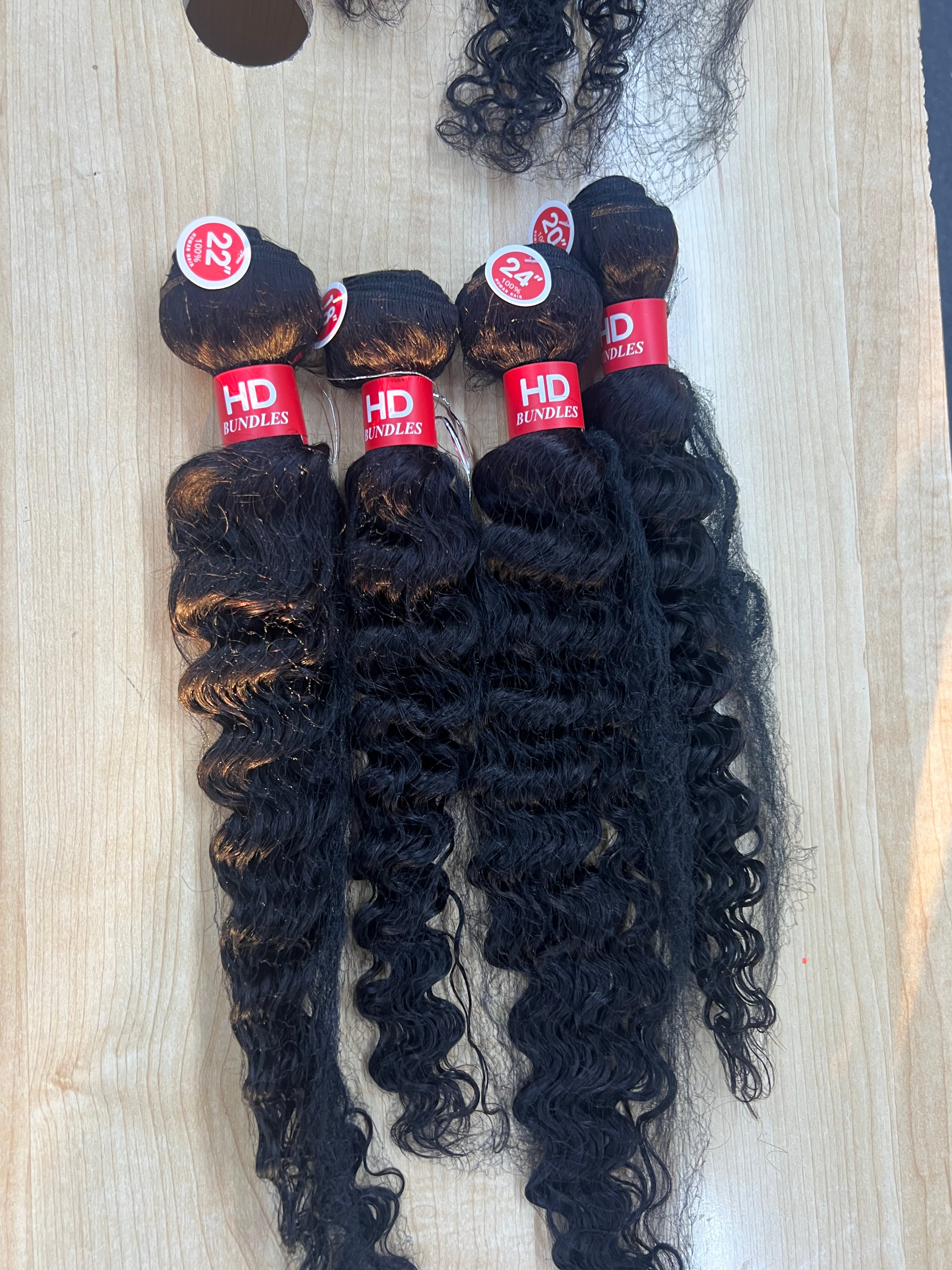 4 bundle deals 18”20”22”24” deep wave
