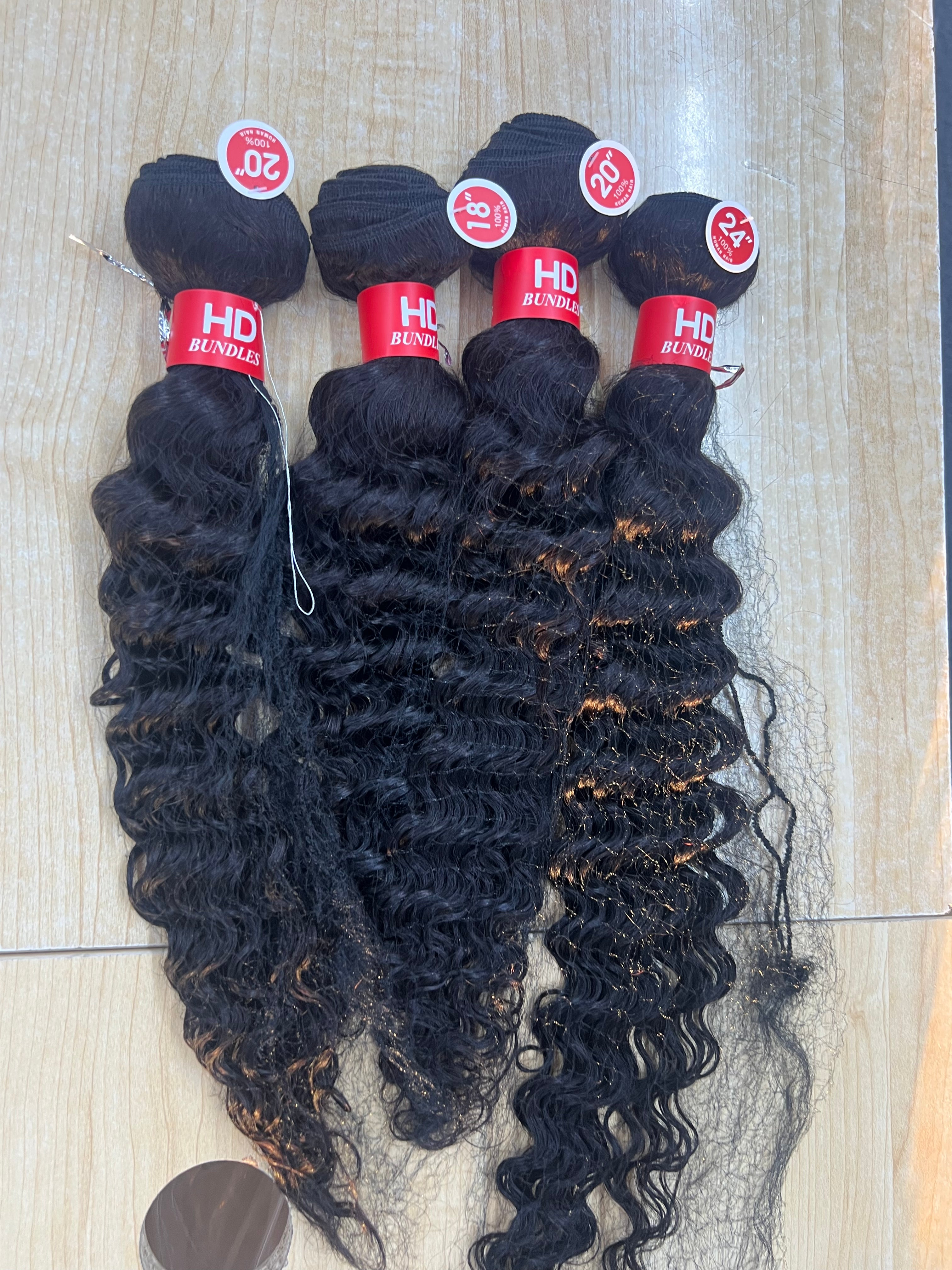 4 bundle deals 18”20”22”24” deep wave