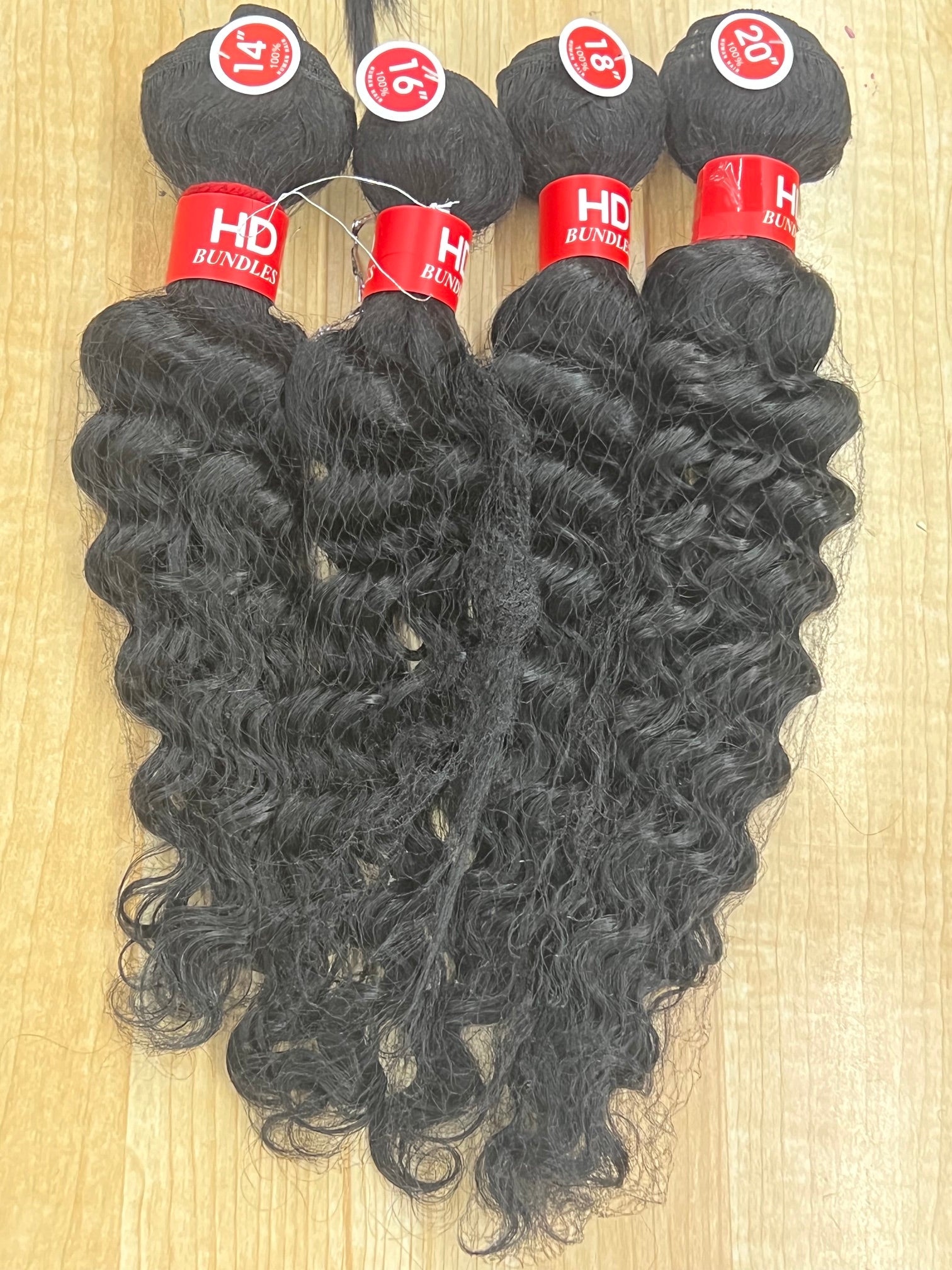 red tag 4 bundle deal 100% human hair natural black