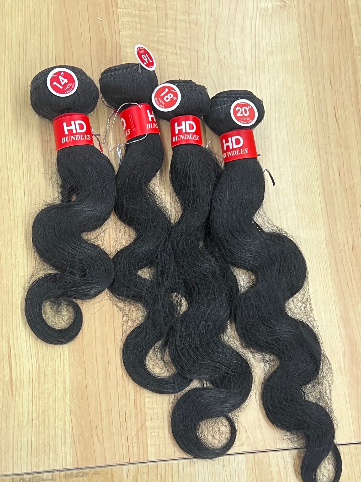 red tag 4 bundle deal 100% human hair natural black
