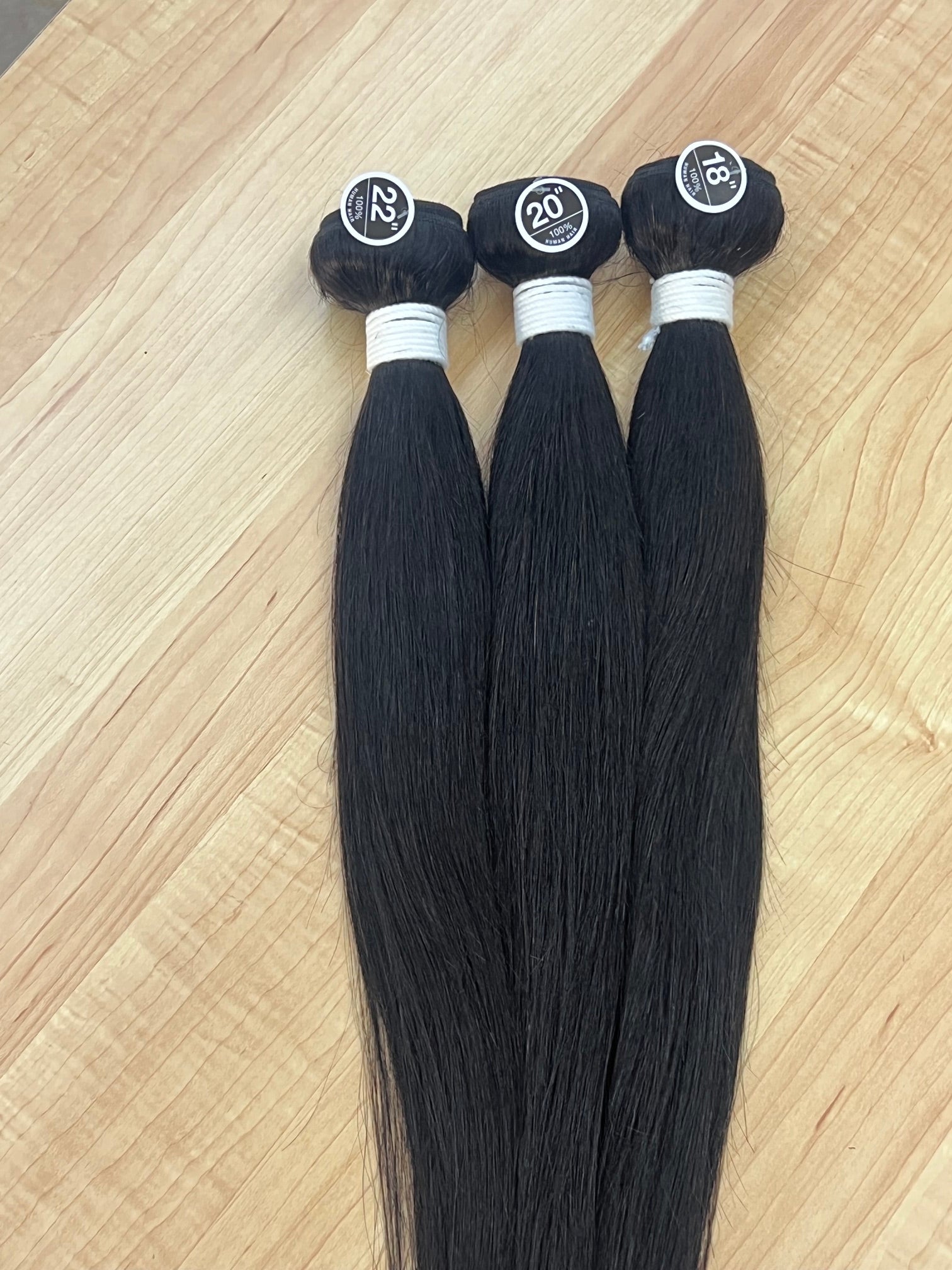 3 bundle deals 18"20"22" 15A+ 100%human hair