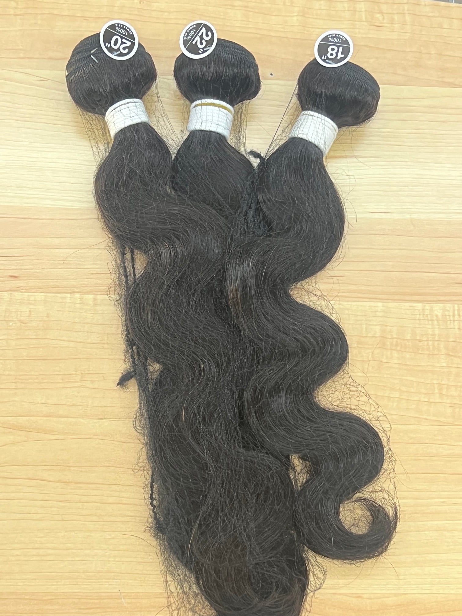3 bundle deals 18"20"22" 15A+ 100%human hair